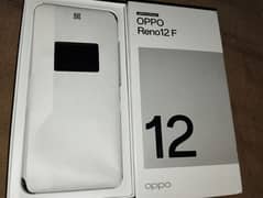 Oppo Reno 12f complete box 8gb/256gb only box open full waranty