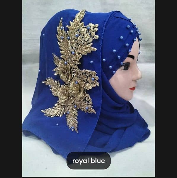 ladies Fancy Hijab New Available Bunch Turkish Bridal Stylish Scarf | 6