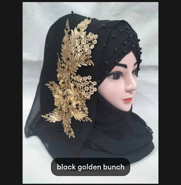 ladies Fancy Hijab New Available Bunch Turkish Bridal Stylish Scarf | 8