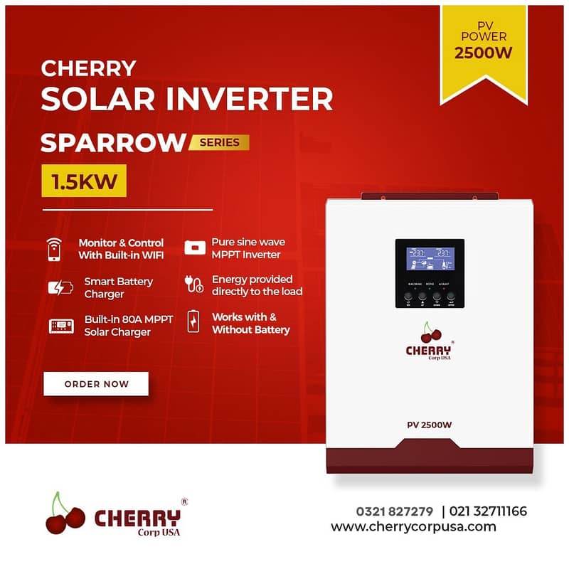 Cherry Inverters / solar inverter / ON-Grid Inverter / Solar panel 0