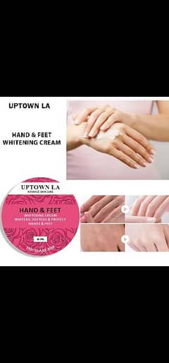 UPTOWN LA HAND & FEET WHITENING CREAM FOR WHITENS SOFTENS