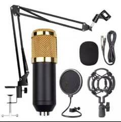 Bm800 Condenser Microphone Kit - With Pop Filter & Microphone Stand