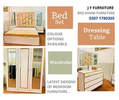 BedRoom Furniture | Bedset | Wardrobe | Dressing Table | side table