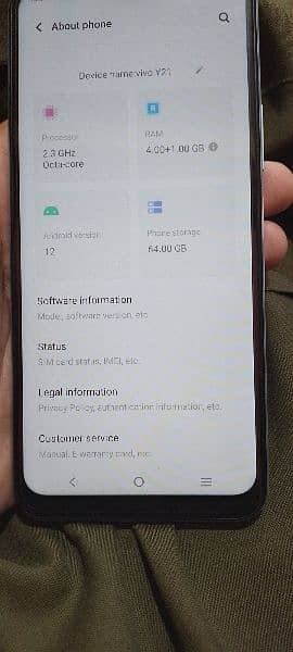 Vivo Y21  urgent sale 7