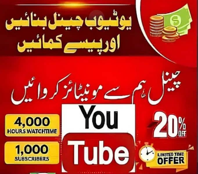 Youtube Monitizetion Service Available 0