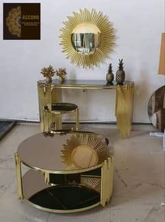 Marble table /Dining table/3 piece table / drawing room table