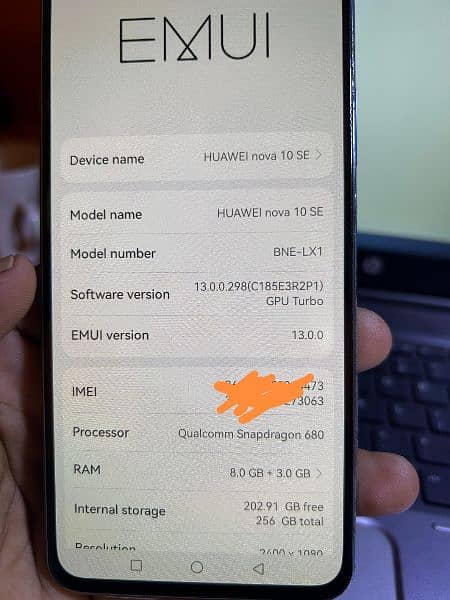 Huawei Nova 10 se for sale 10by10 with box and charger 4