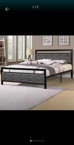 iron double bed