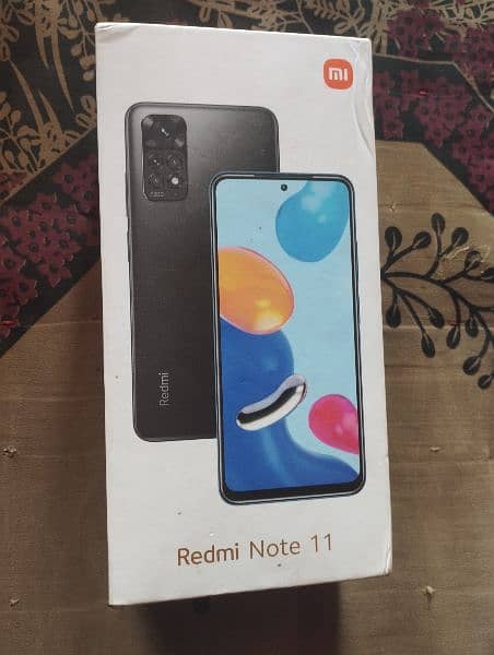 Redmi note 11 6+6GB Ram 128GB with box  stero speaker no exchange 1