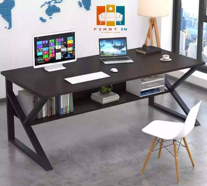 Study table office table laptop table writing table office workstation 5