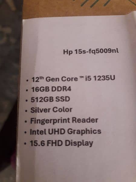 HP 12th Gen, i5 1