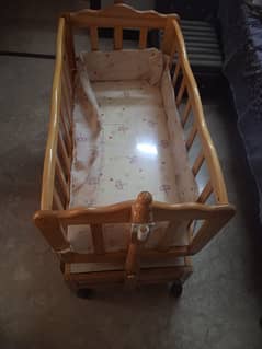 Baby wooden Cradling Swing Cot