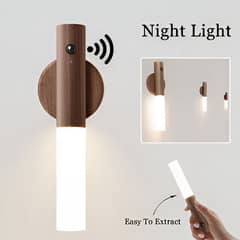 AI Intelligent 2in1 Motion Induction Wooden Shade TubeLight