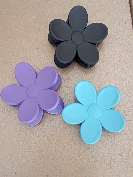 Korean Style Girls Matte Clips Different design 0