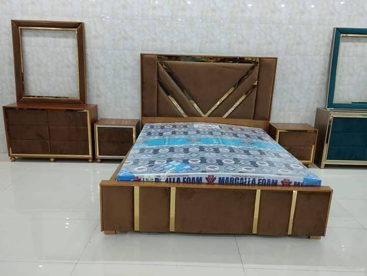 bed set/dressing/side tables/single bed/almari/king size bed/cupboard 7