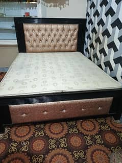 double bed with mattress