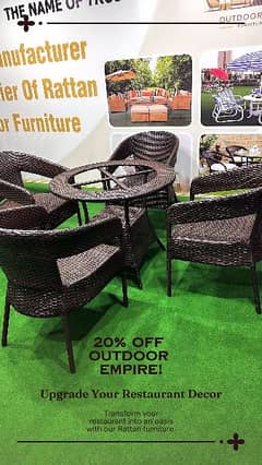 Rattan restaurant chairs