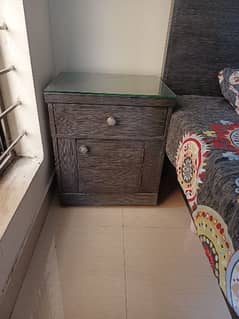 designer single beds with side table