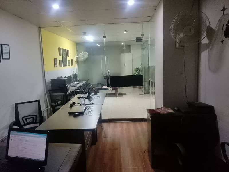 950 Sq Ft Brand New Independent Corporate Office FOR RENT MAIN BOULEVARD Gulberg Lahore 1