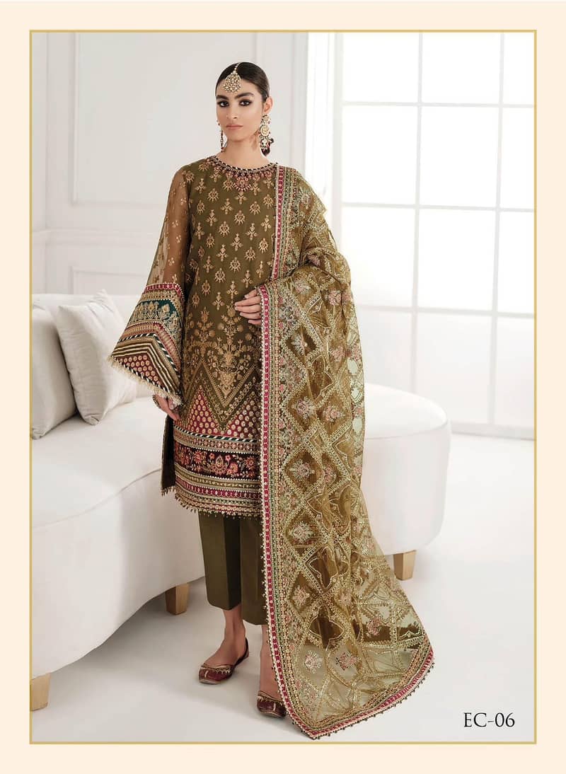 3 Pc Suits | Unstitch Suit | Clothes | Summer Collection 2024 16