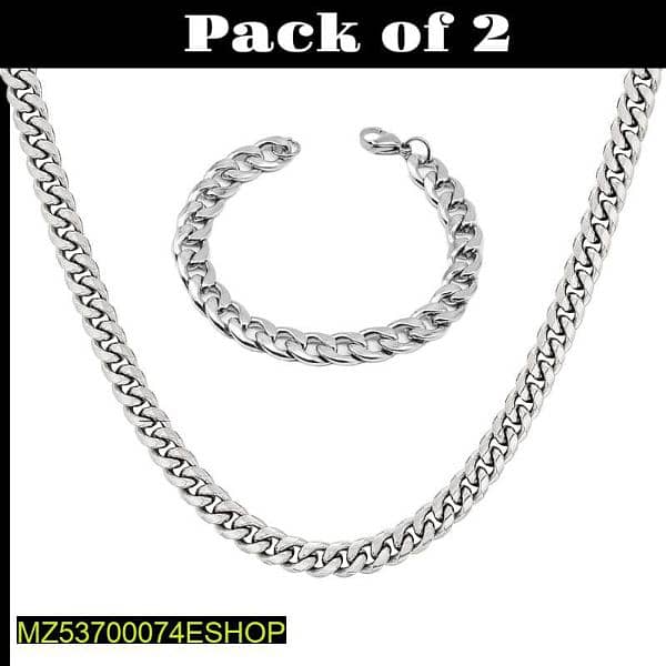 Men's chain and bracelet set 5