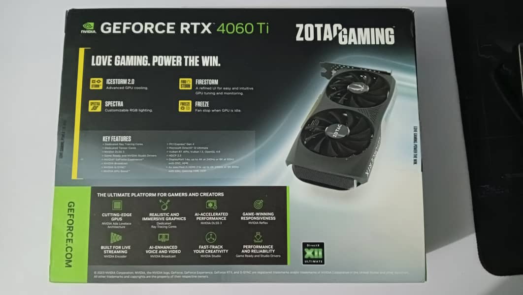 RTX 4060TI DDR6X 10/10 Ultra fast 5