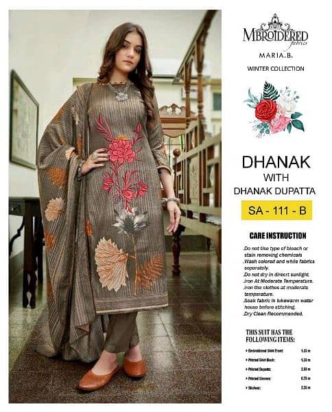 Unstitched Printed Lawn 3 Piece. (Brand saya) 17