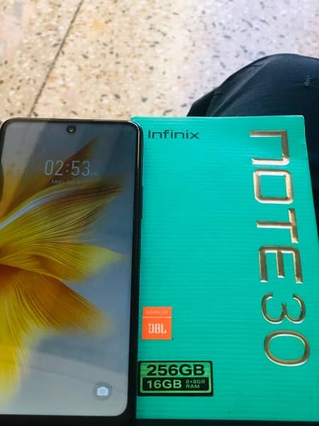 INFINIX NOTE 30 16/256 COMPLETE BOX ONLY CALL 3