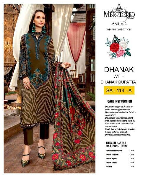 Unstitched Printed Lawn 3 Piece. (Brand saya) 19