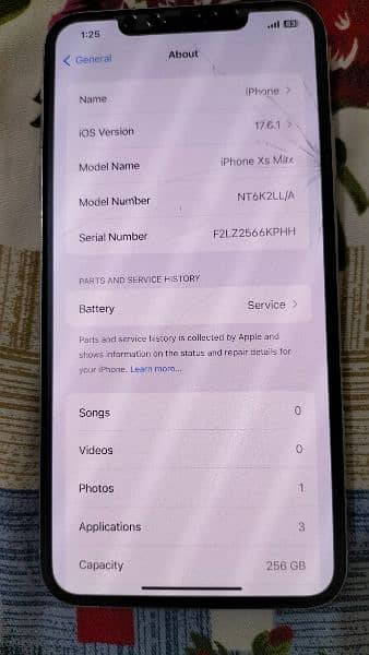 iphone xs max 256 gb 5