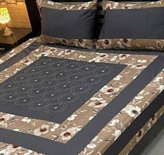 3 Pic Cotton Sotton Patchwork Double bedsheet