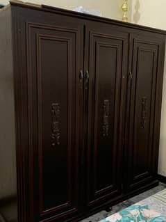 wooden wardrobe