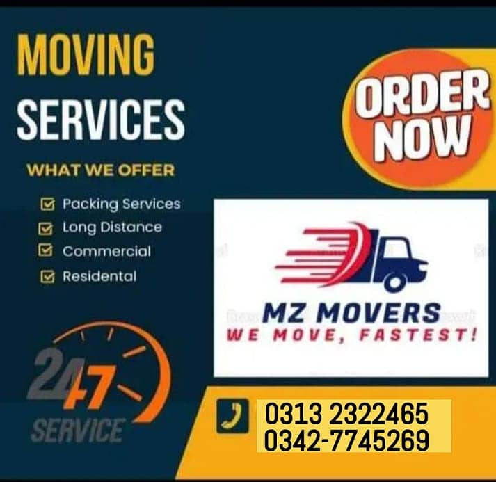 Movers & Packers, House shifting & cargo services/Goods Transporation 0