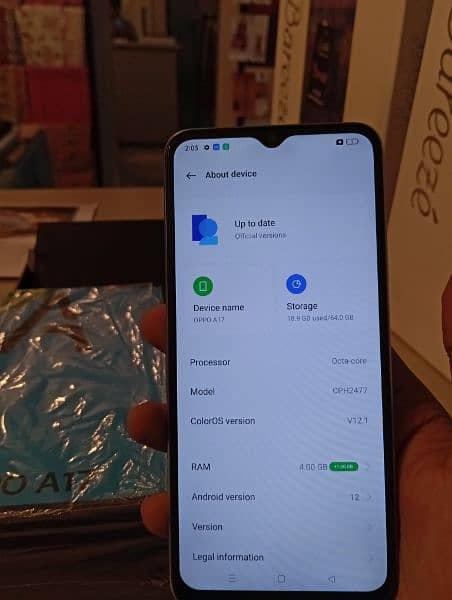 OPPO A17 Rs 20,500.       Brand New 4