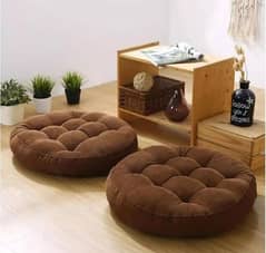 2 PCs Velvet Floor Cushions | Delivery Available