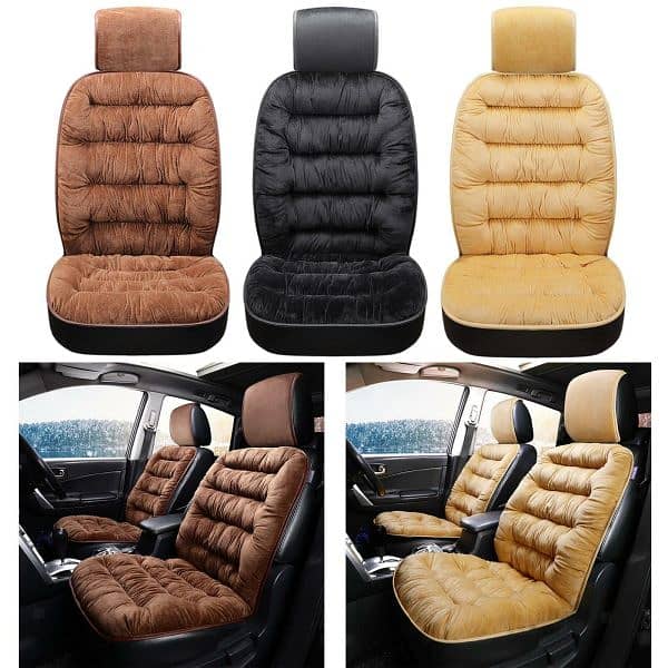 Car Cushion Seat Back Support Velvet Car Cushion Seat 21×43 Inches 4