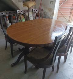 Dinning Table with 6 sofa seat chairs