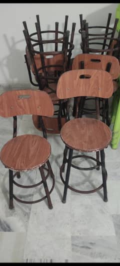 12 high wood chair/ tool for sale at half price