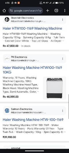 Haier Washing machine New