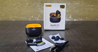 Realfit F3 ANC Earphones New Box Packed(Headphones/earpods/earbuds)