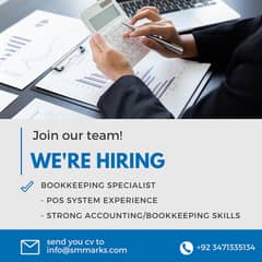 Looking for Accounting and Bookkeeping Specialist