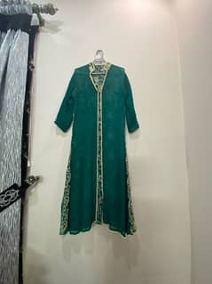 bottle green maxi