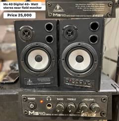 Studio monitors Ms 40 Digital 40- Watt stereo near field monitor