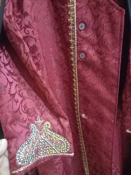 red sherwani 1