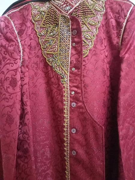 red sherwani 3