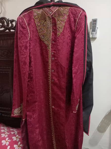 red sherwani 4