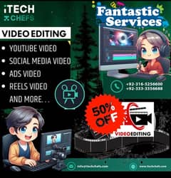 Video Editing Services / 50% off / Excellent work