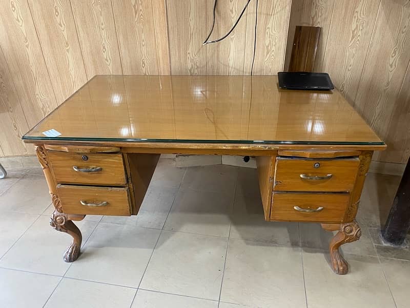 Wood Office Table For Sale 3