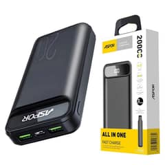 Aspor A396 Pd 20000mah 22.5w Fast Charging Power Bank