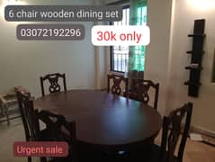 6 chair Wooden Dining Set